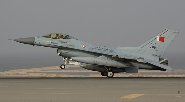 Bahraini fighter jet